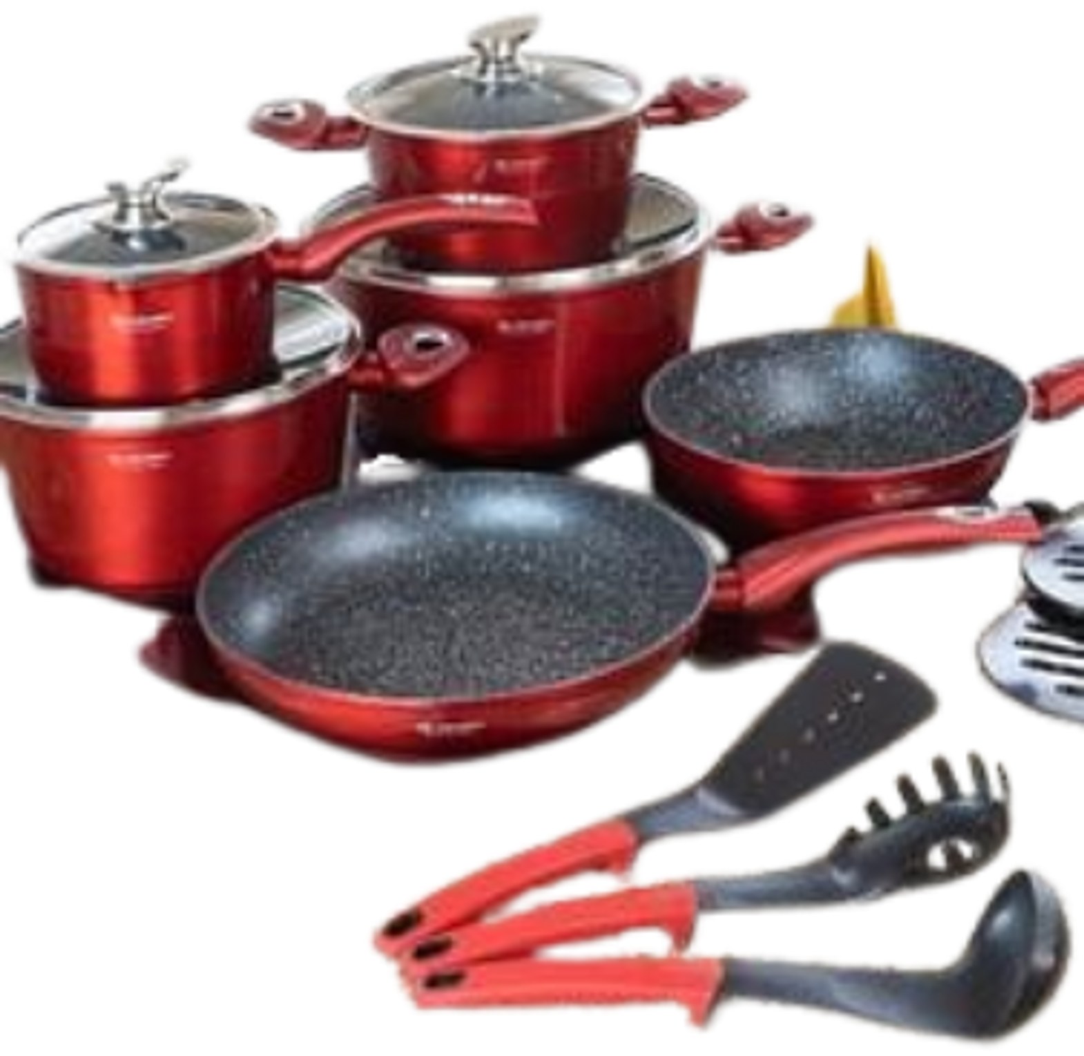 Edenberg EB-5620 15-piece premium granite-coated cookware set designed for durable, non-stick cooking. image