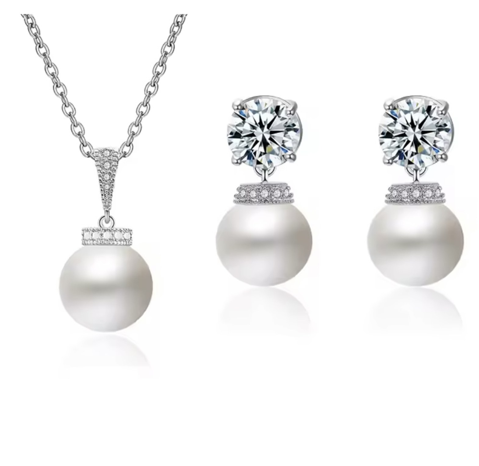 Luminous Orbit Pearl Set image