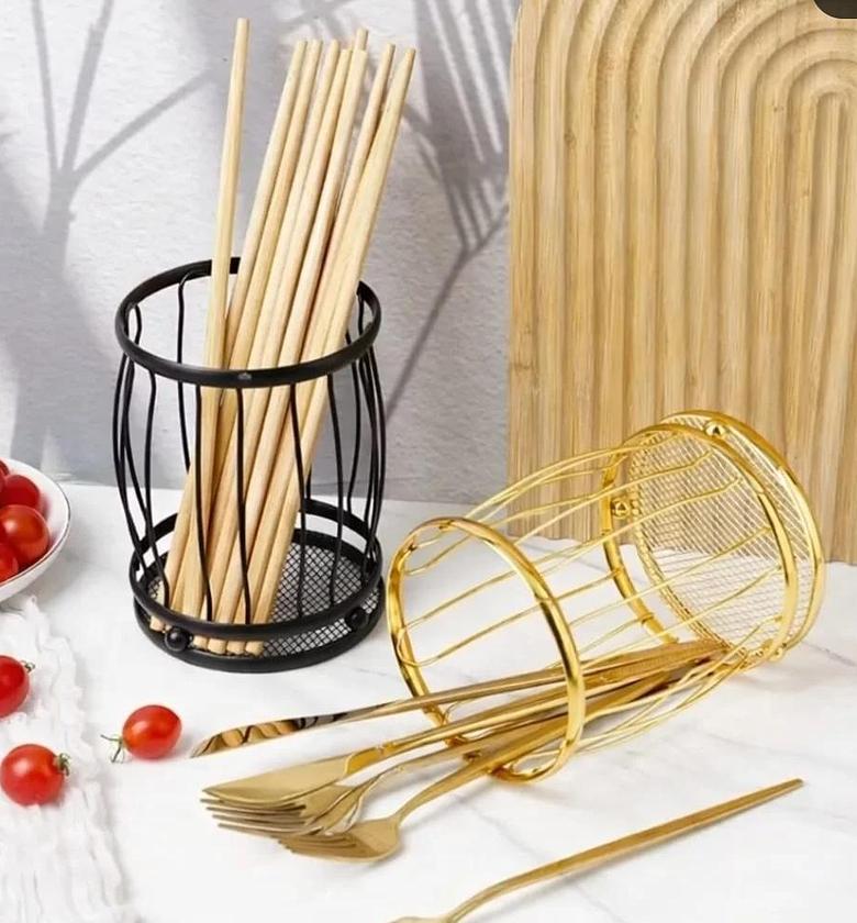 Metal Cutlery Holder Organizer image