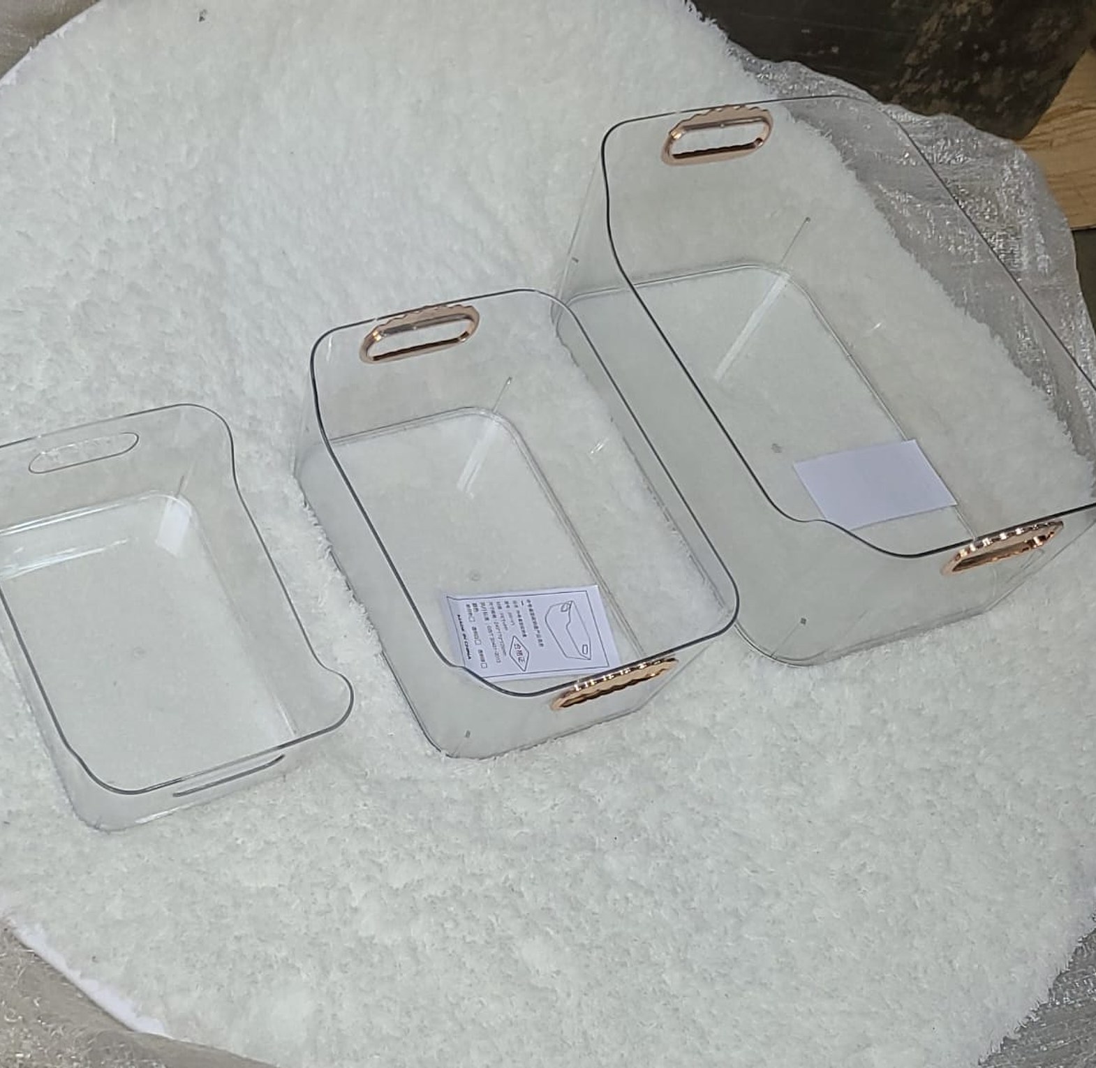 Light Luxury Desktop Transparent Storage Boxes image