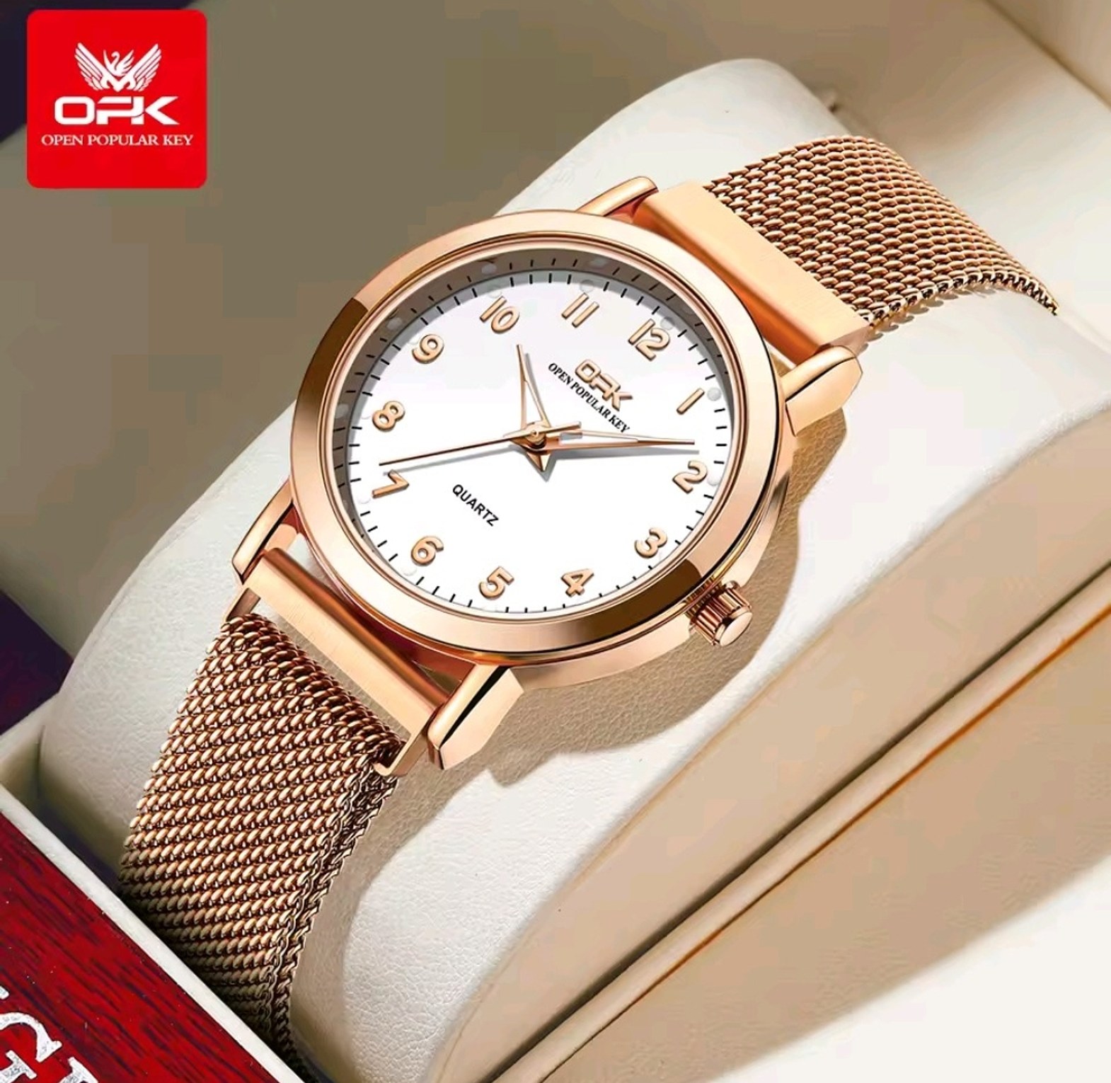 OPK Stainless Steel Water Resistant Women's Watch image