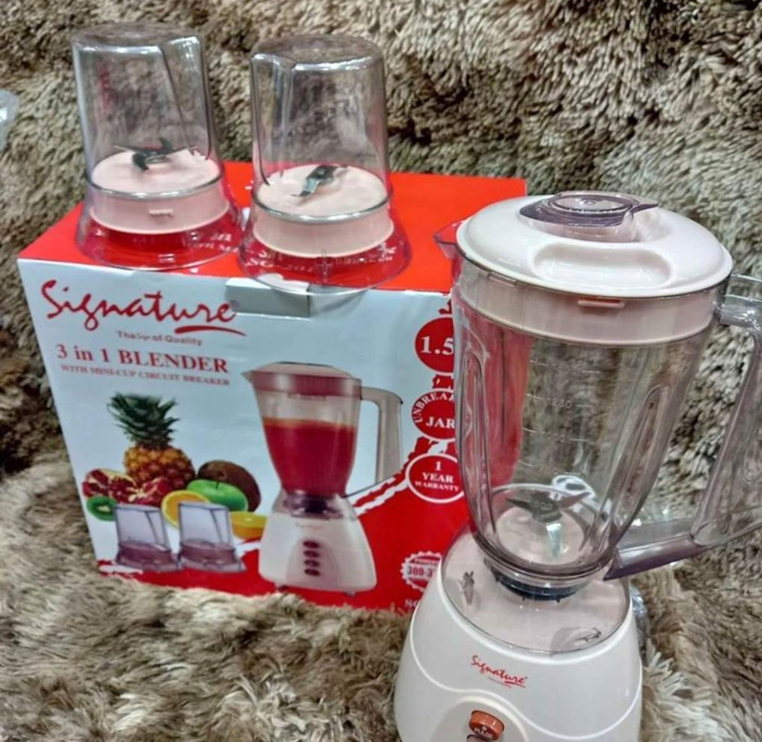 Blender. Signature 3 IN1 ELECRTIC BLENDER WITH GRINDER image