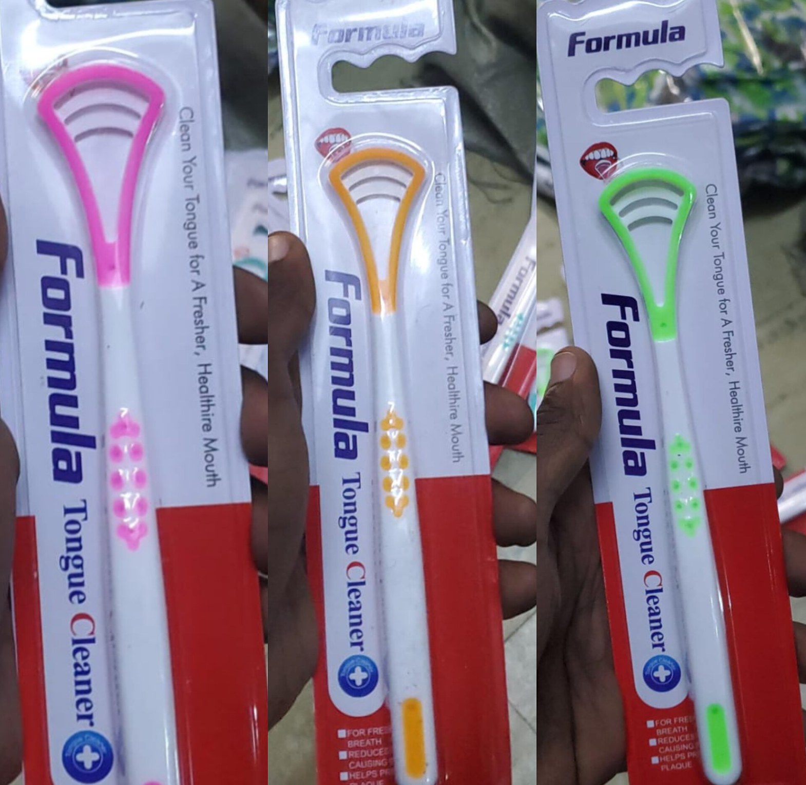 Formula Tongue Cleaner Scraper for Fresh Breath and White Coating Removal image