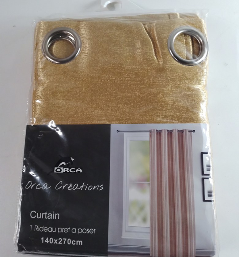 CURTAIN (8 RINGS/BLACK-OU image
