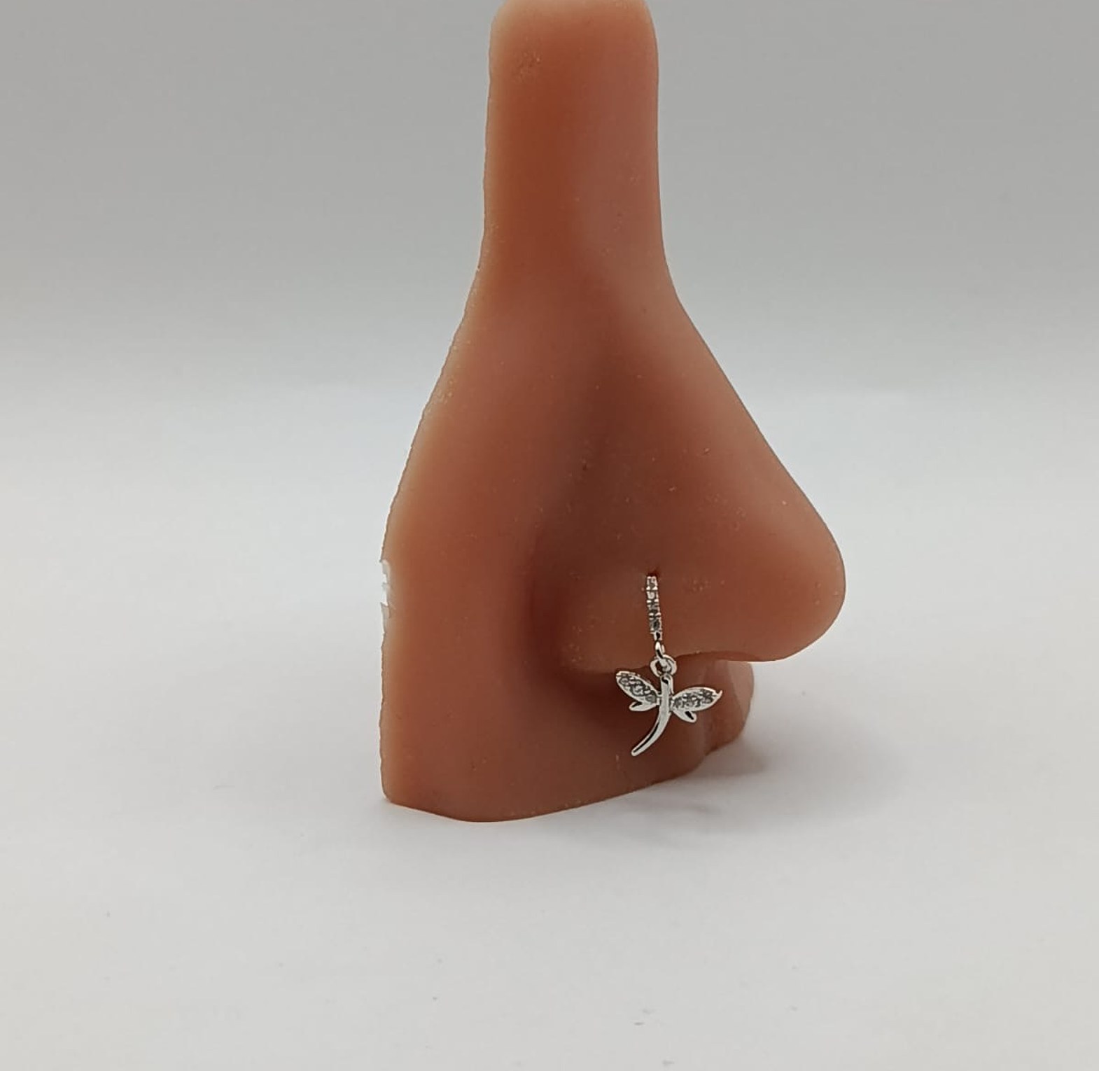 Crystal Dragonfly Nose ring/ Helix Hoops image