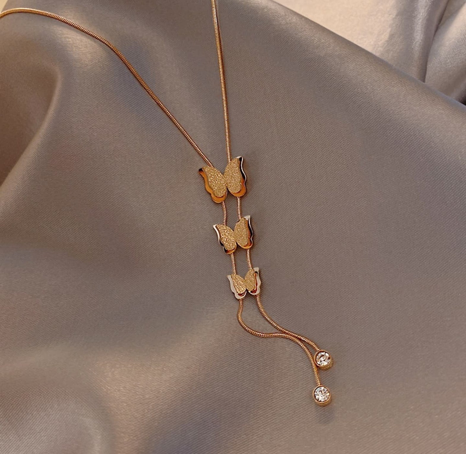 3 Butterfly Necklace  image