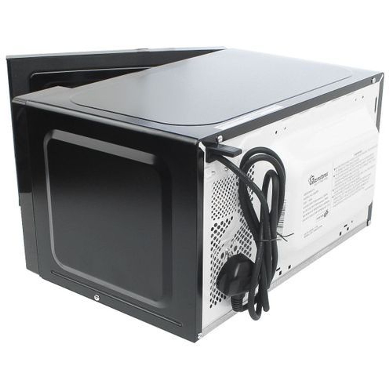 MICROWAVE OVEN. Ramtons RM/458 - Digital Glass Microwave, 700W - 20L -Black & Silver image