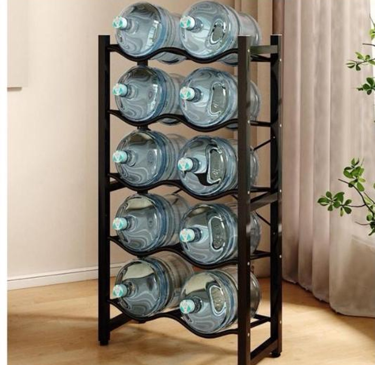 10 tier water bottle rack  image