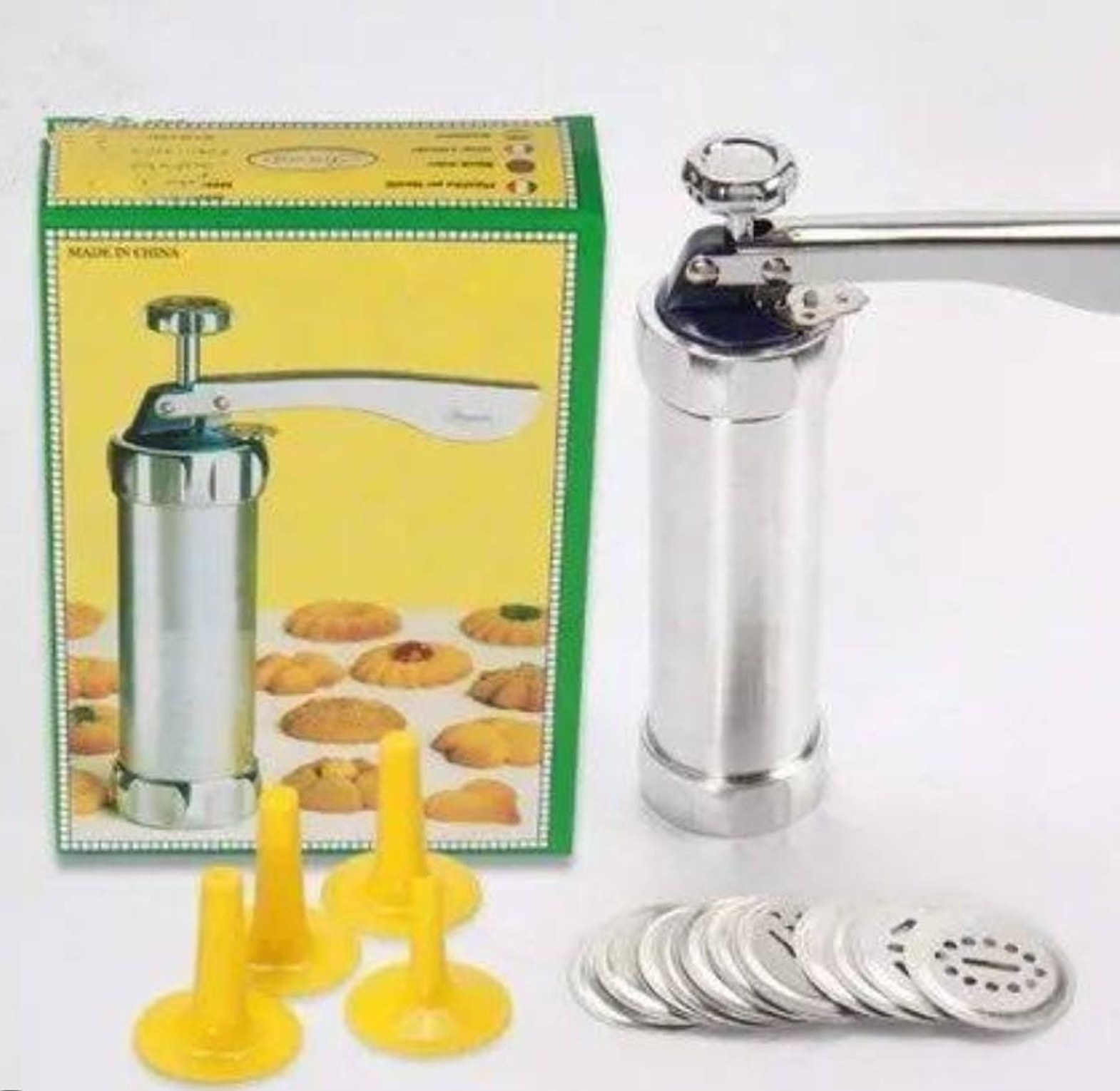 Stainless Steel Cookie Press Biscuit Maker Icing Gun Set Kenya image
