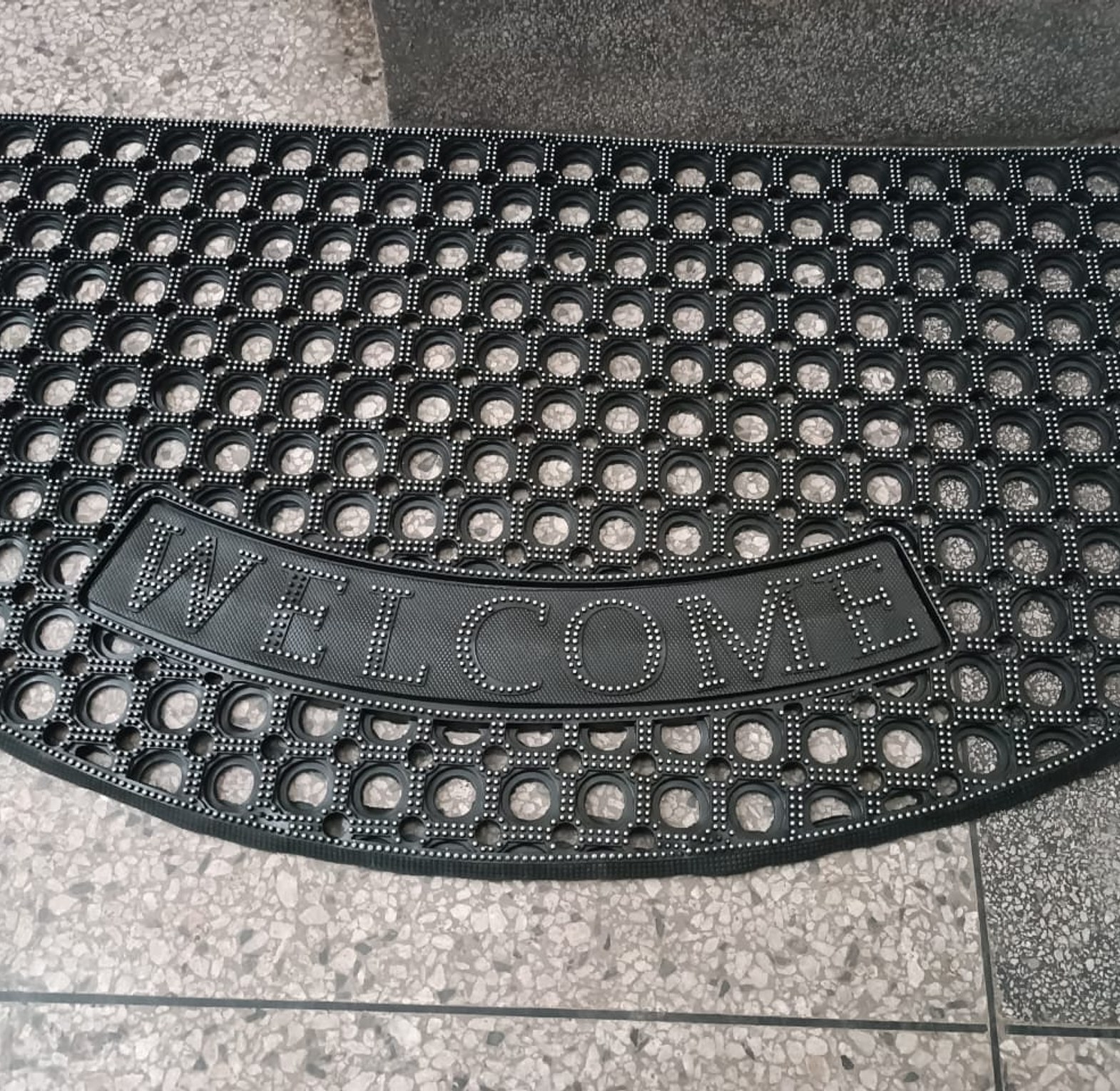 DOOR MAT.   Welcome Home Door mat Heavy Duty Door Mats Non Slip Rubber Floor Rugs Kitchen Carpet image