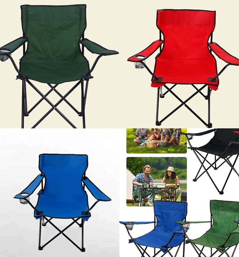 Foldable Camping Chair, Arm Beach And Travel Chair image