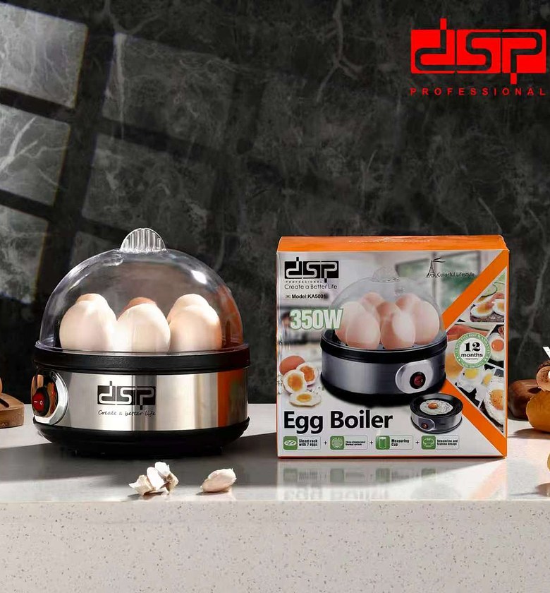 Electric Egg Boiler – 350W Fast Boiling System with Auto Shut-Off (7 Eggs Capacity) image