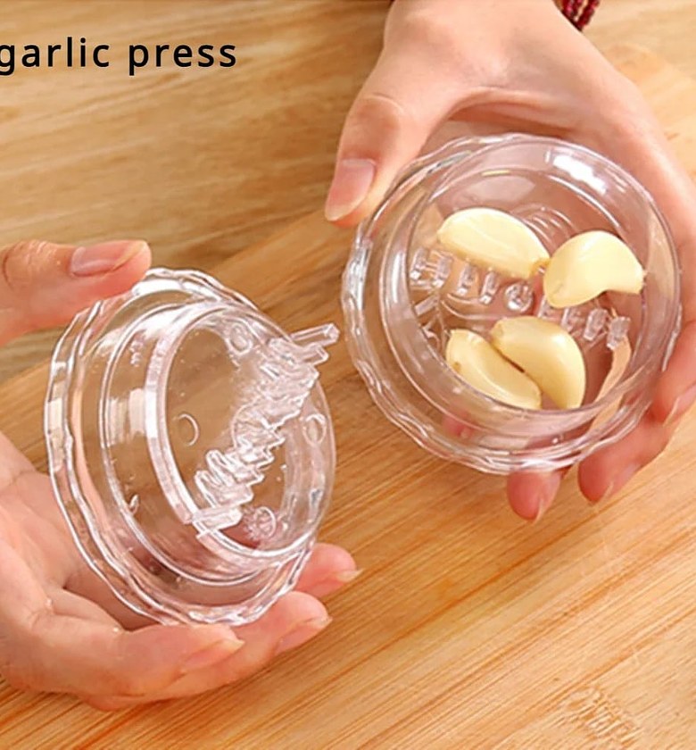 Garlic Press Peeler Crusher Twist image
