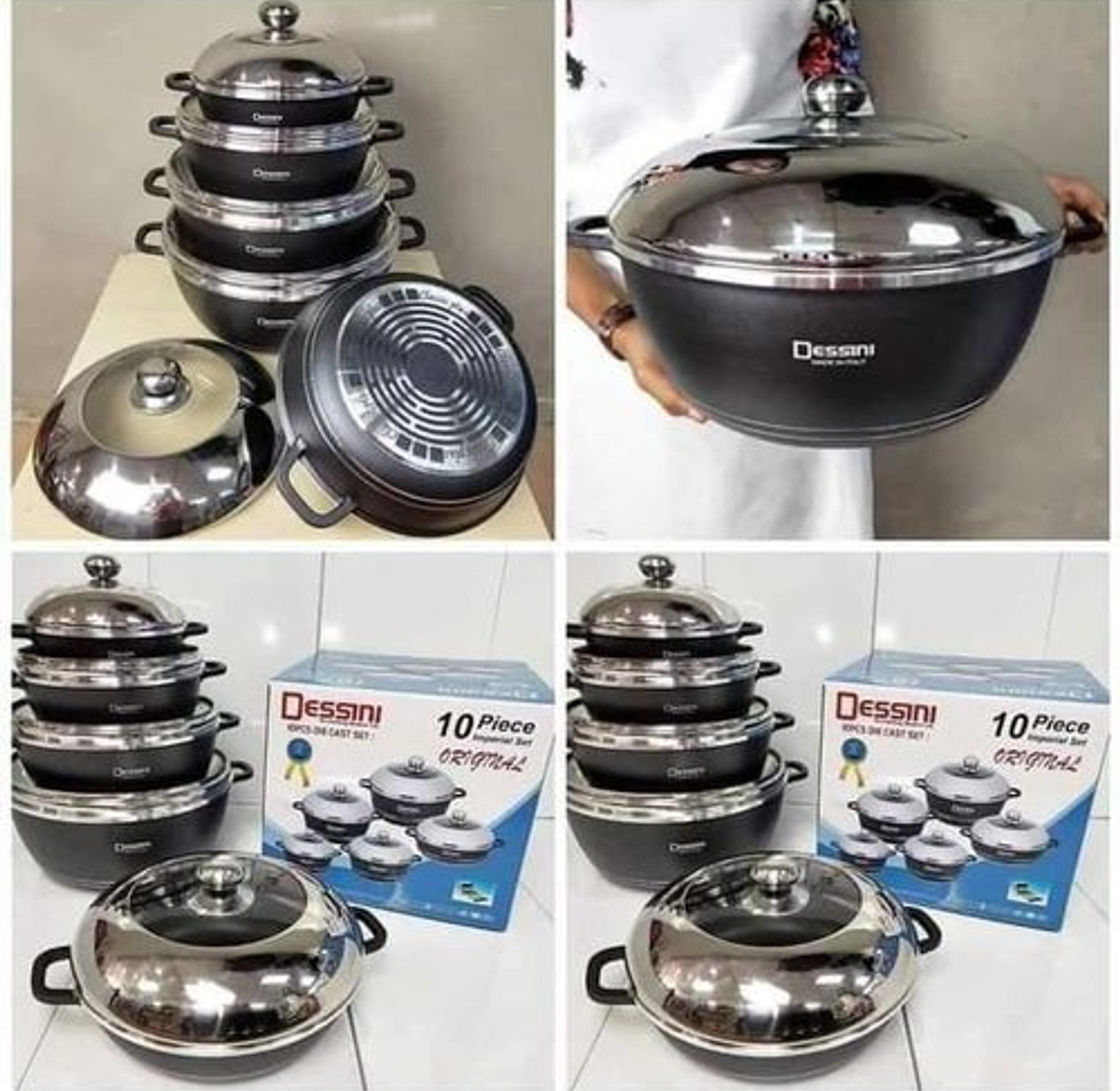 Cookware Set. Dessin 10pcs cookware set original..made in Italy image
