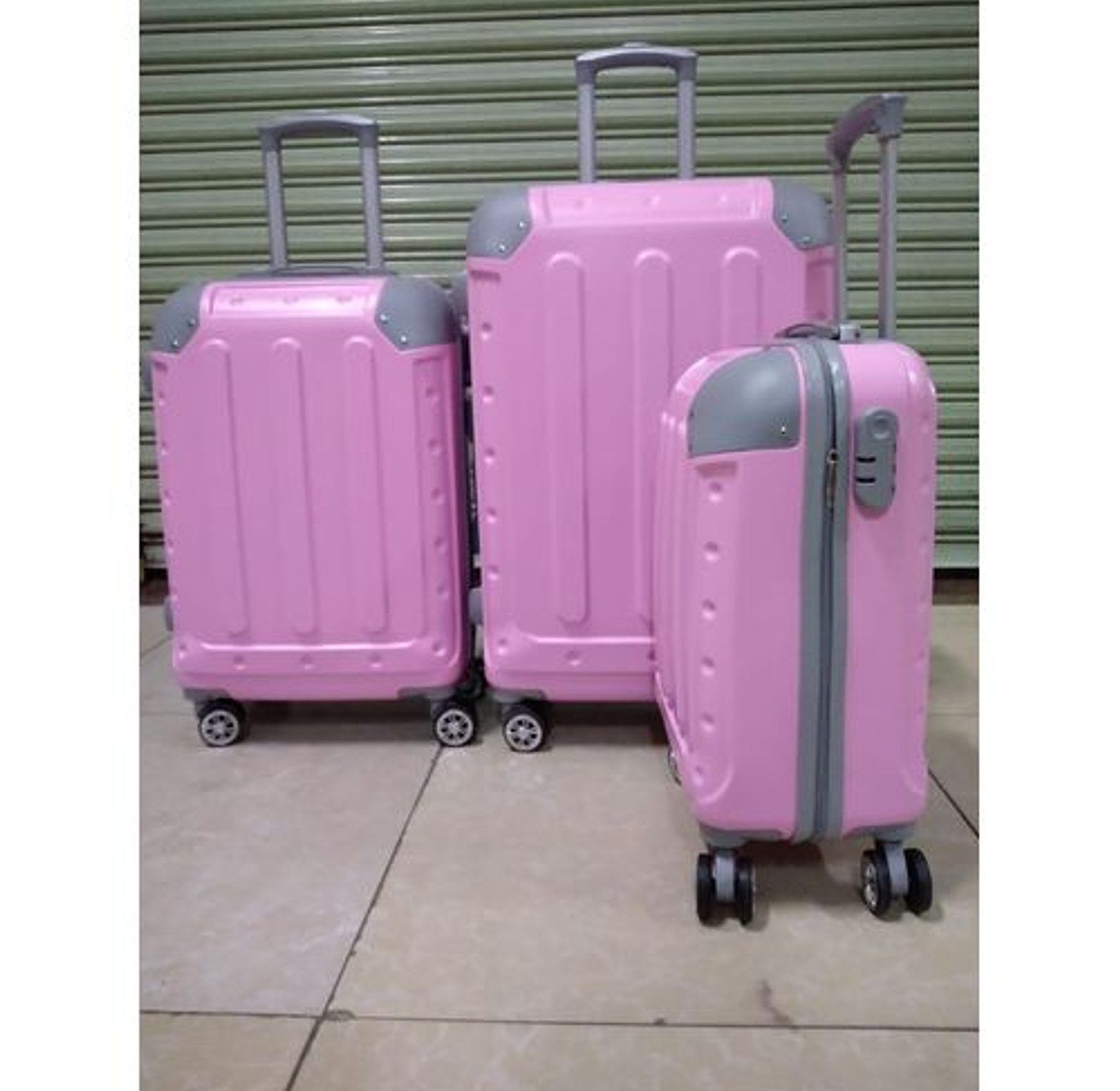 3 IN 1 fiber Luxurious  SUITCASE BRIEFCASE TRAVEL Bag size 4 image