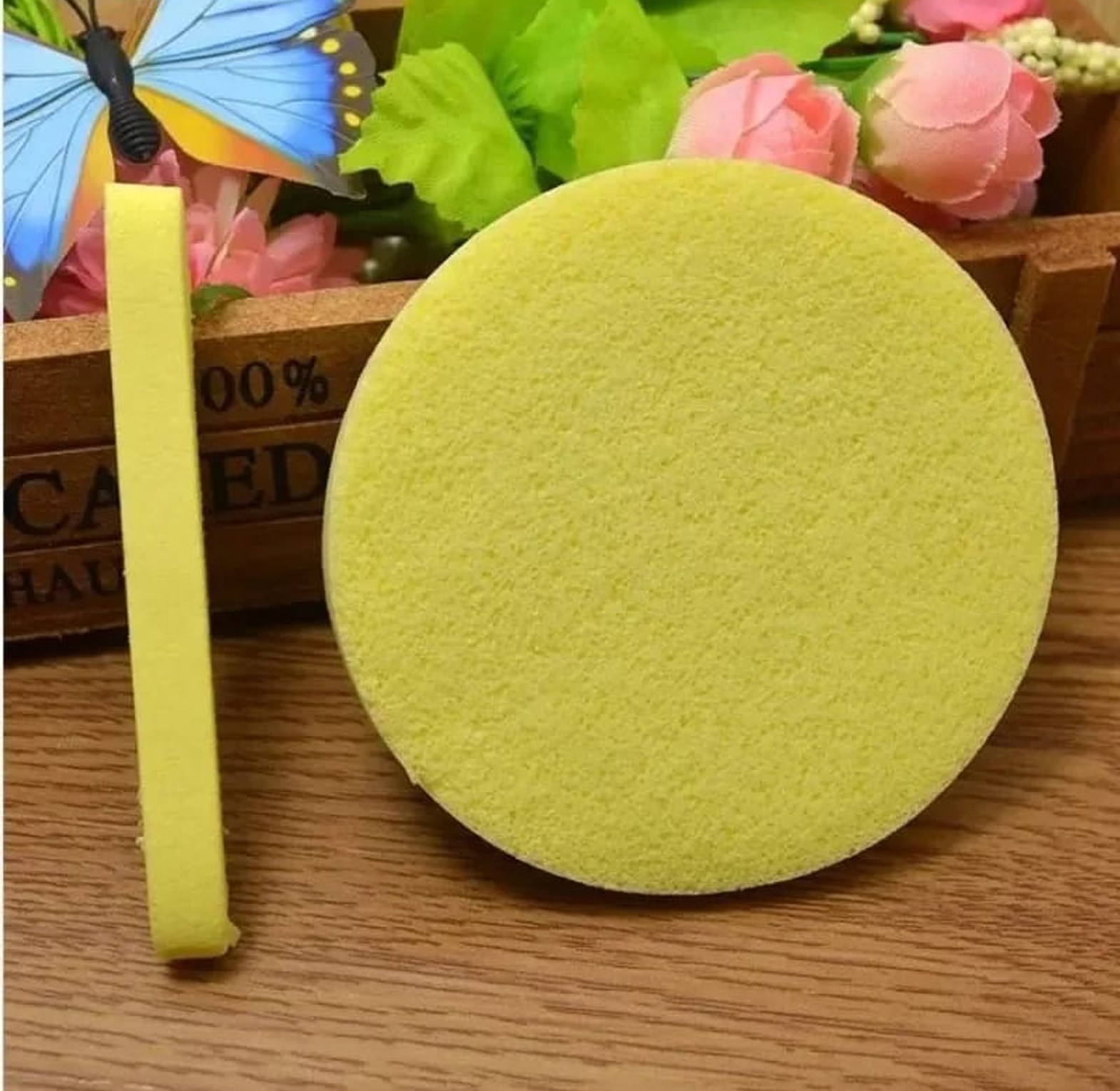 12pcs Set Face Compressed  lean sponge image