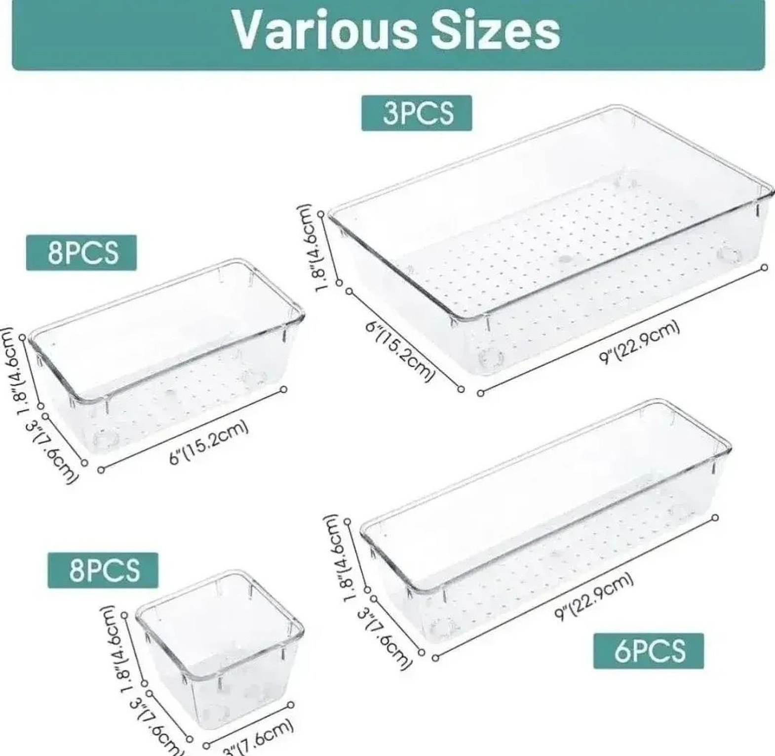 25-Piece Stackable Drawer Organizer Set image