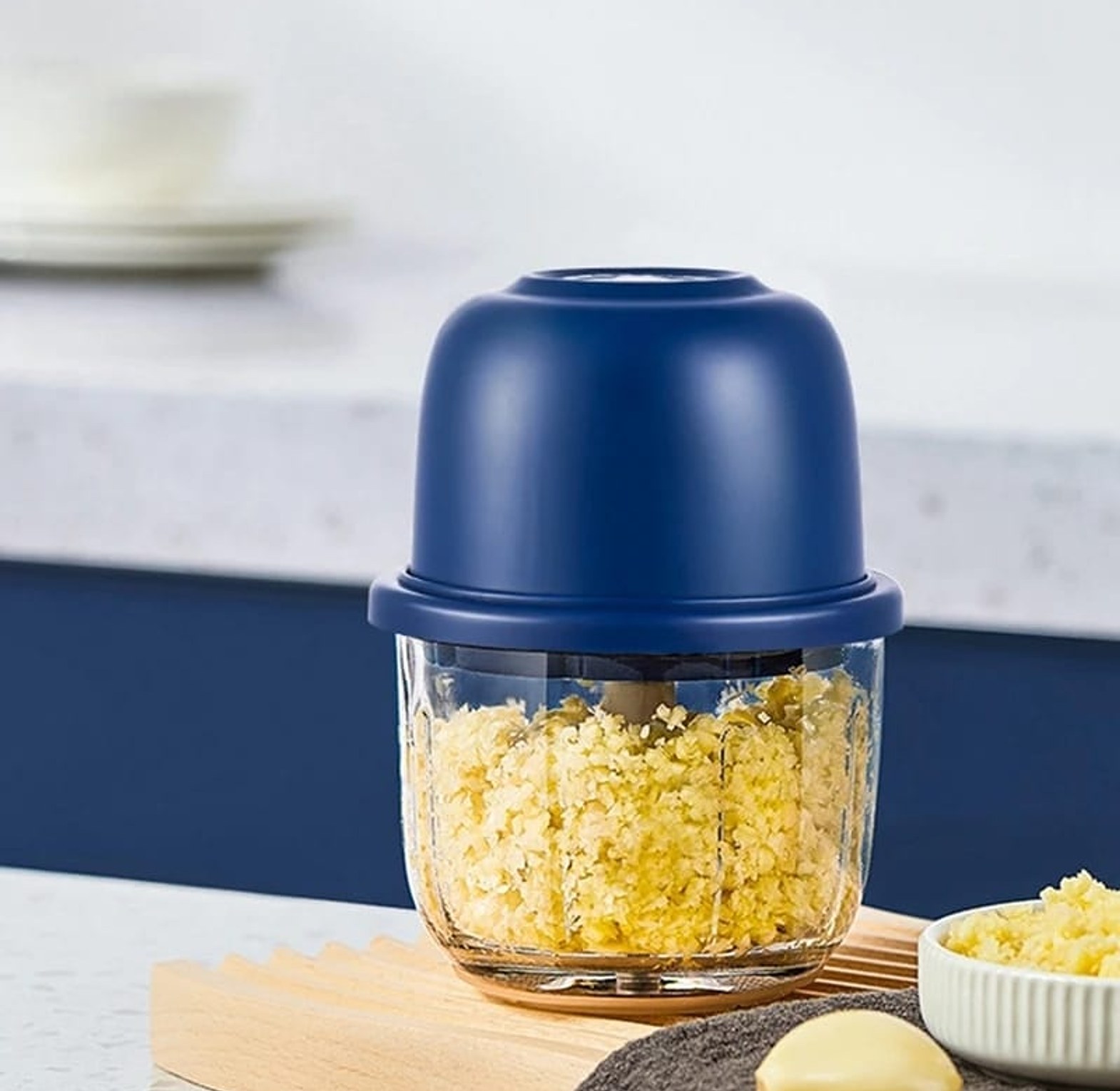 Electric Mini Food Chopper – Garlic, Onion Chili Grinder image