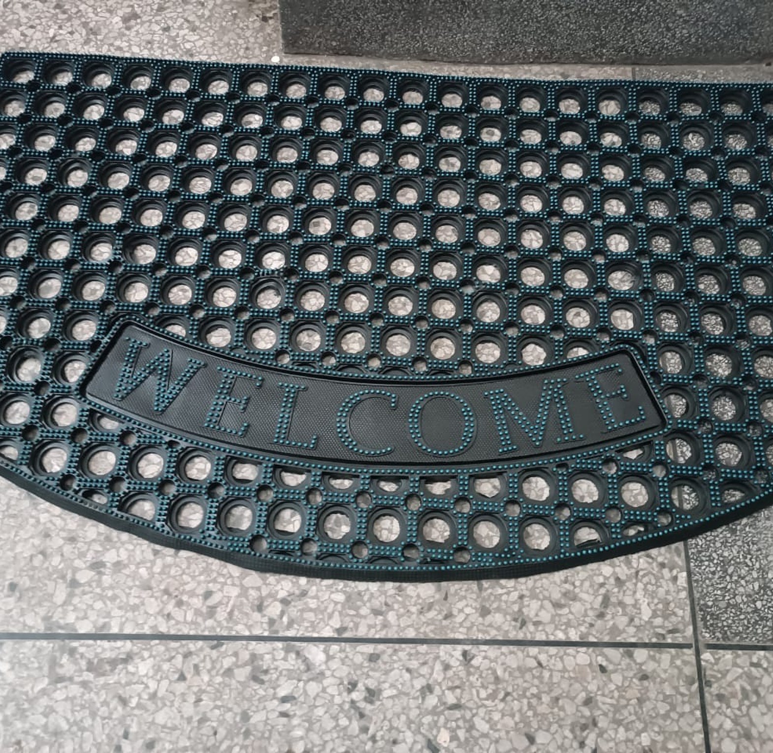 DOOR MAT.   Welcome Home Door mat Heavy Duty Door Mats Non Slip Rubber Floor Rugs Kitchen Carpet image