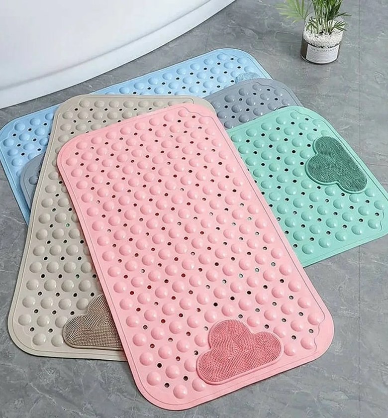 Non-Slip PVC Bubble Textured Bathroom and Shower Safety Mat image