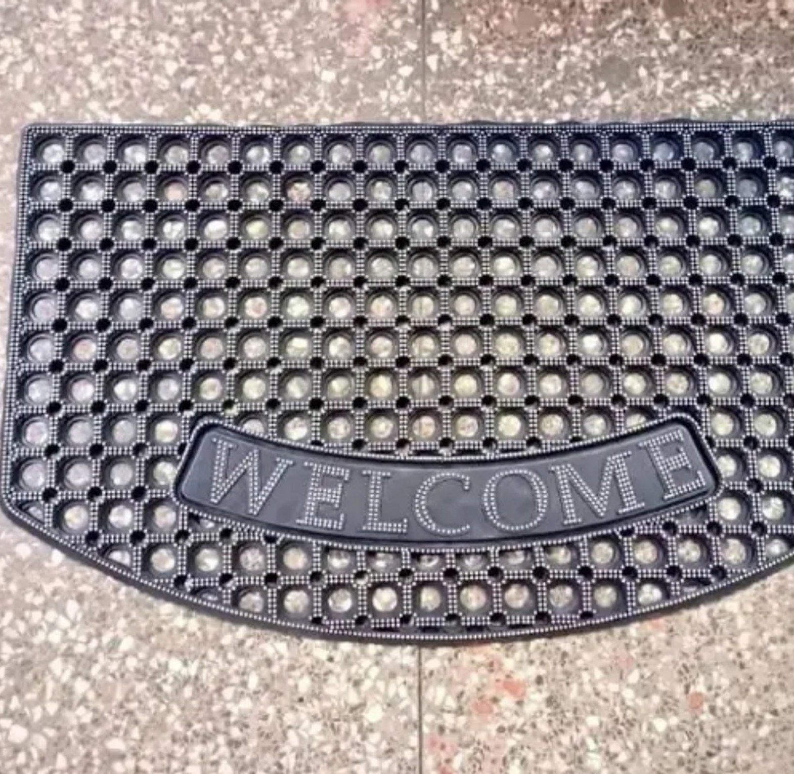 Rubber welcome door mat image