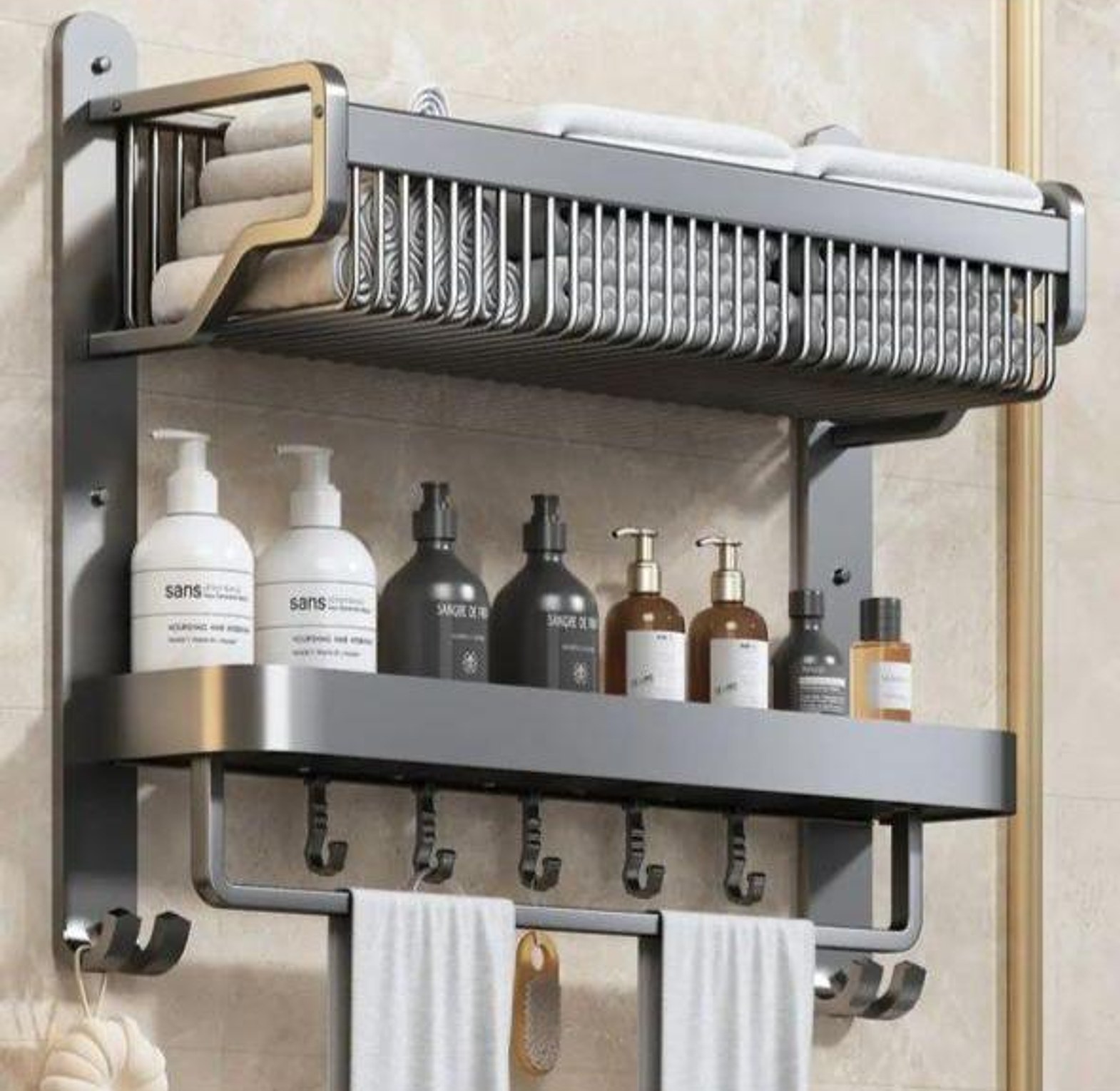 2tier bathroom rack organizer  image