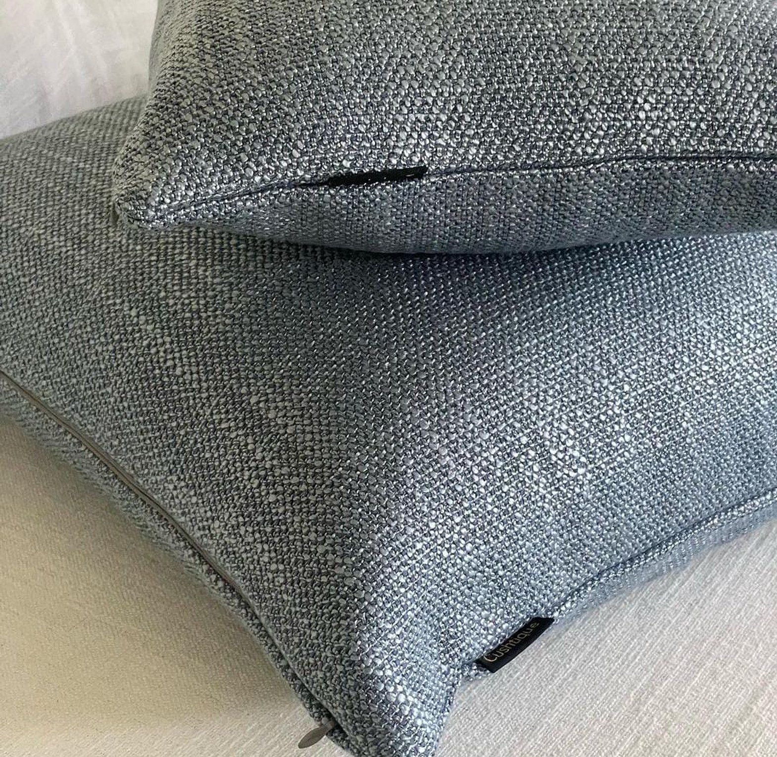 DRENCHED BLUE CUSHION image
