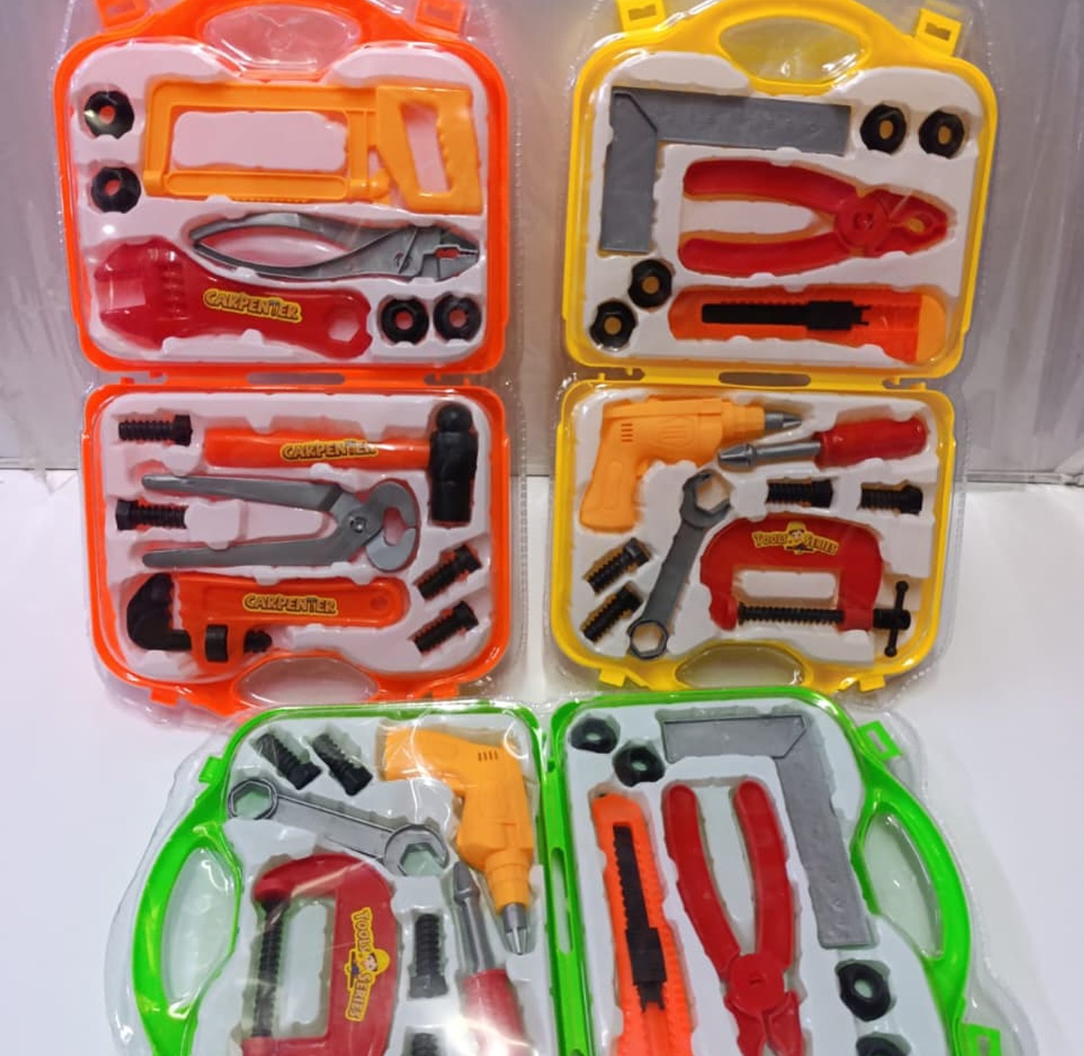 Children's Carpenter Tools Set, Workshop Tool Set or Engineer Play Kit.  image