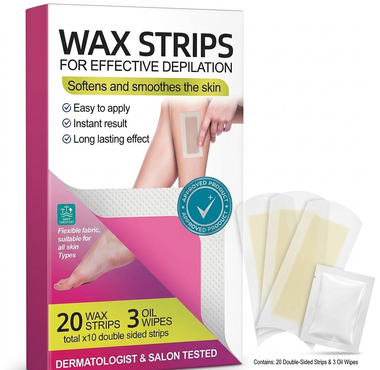 Hairerasers wax strips image