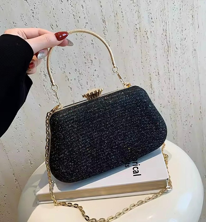 Glitter Top-Handle Clutch Set image