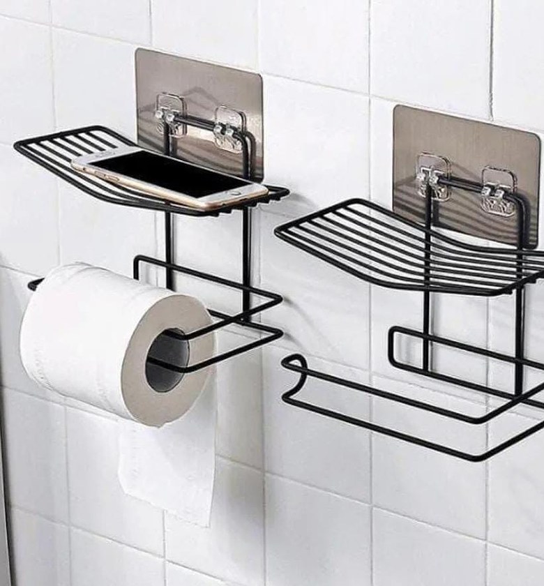 Wall-Mounted Wrought Iron Tissue Holder image