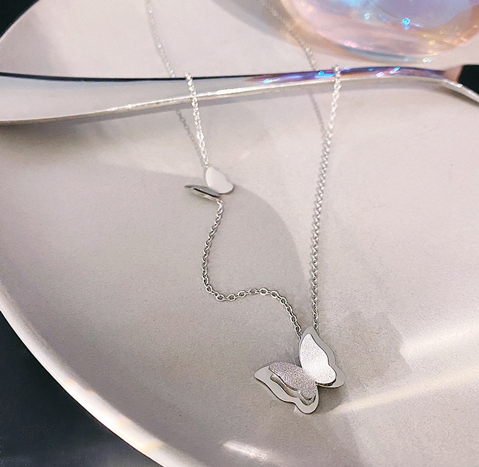 2 Butterfly Necklace  image