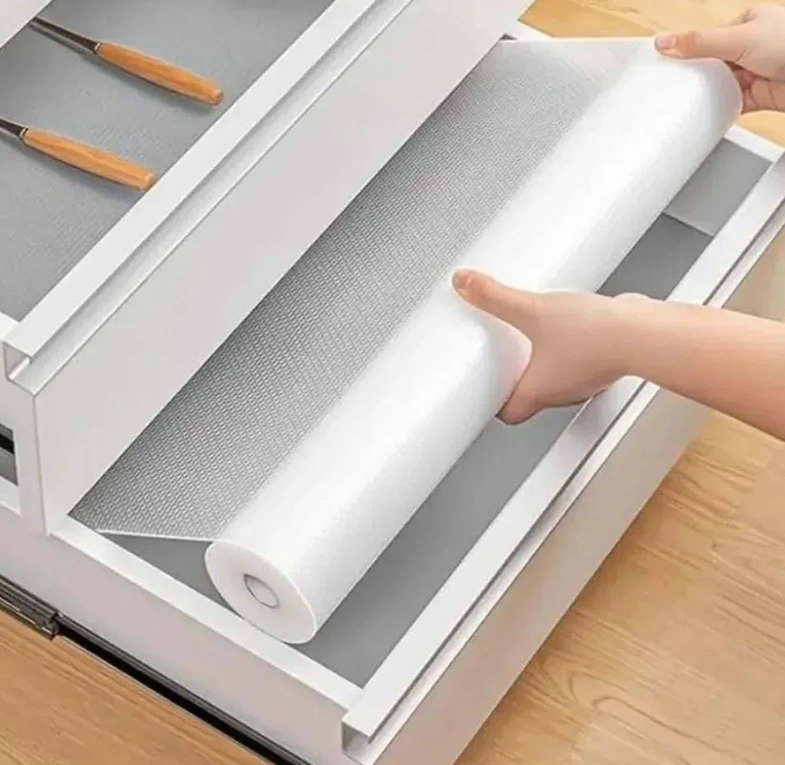 Big size Kitchen clear drawer liners image