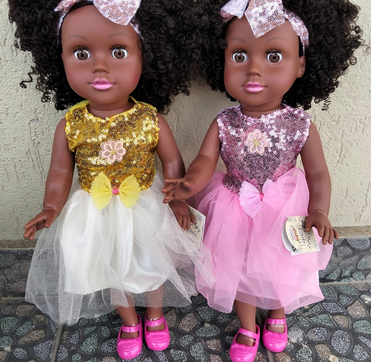 1PC BIG SIZE AFRICAN DOLLS / WITH SOUND image