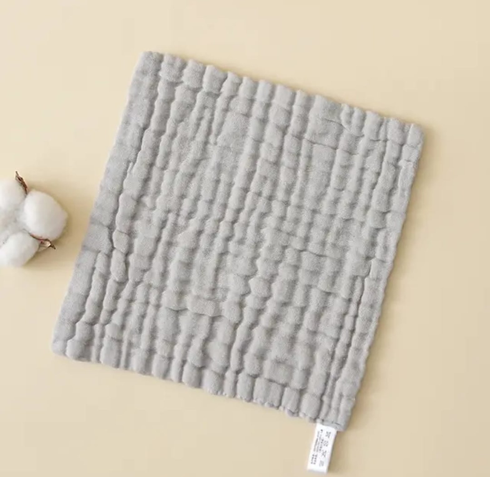 Baby Muslin Wash Cloths - Bubble Weave image