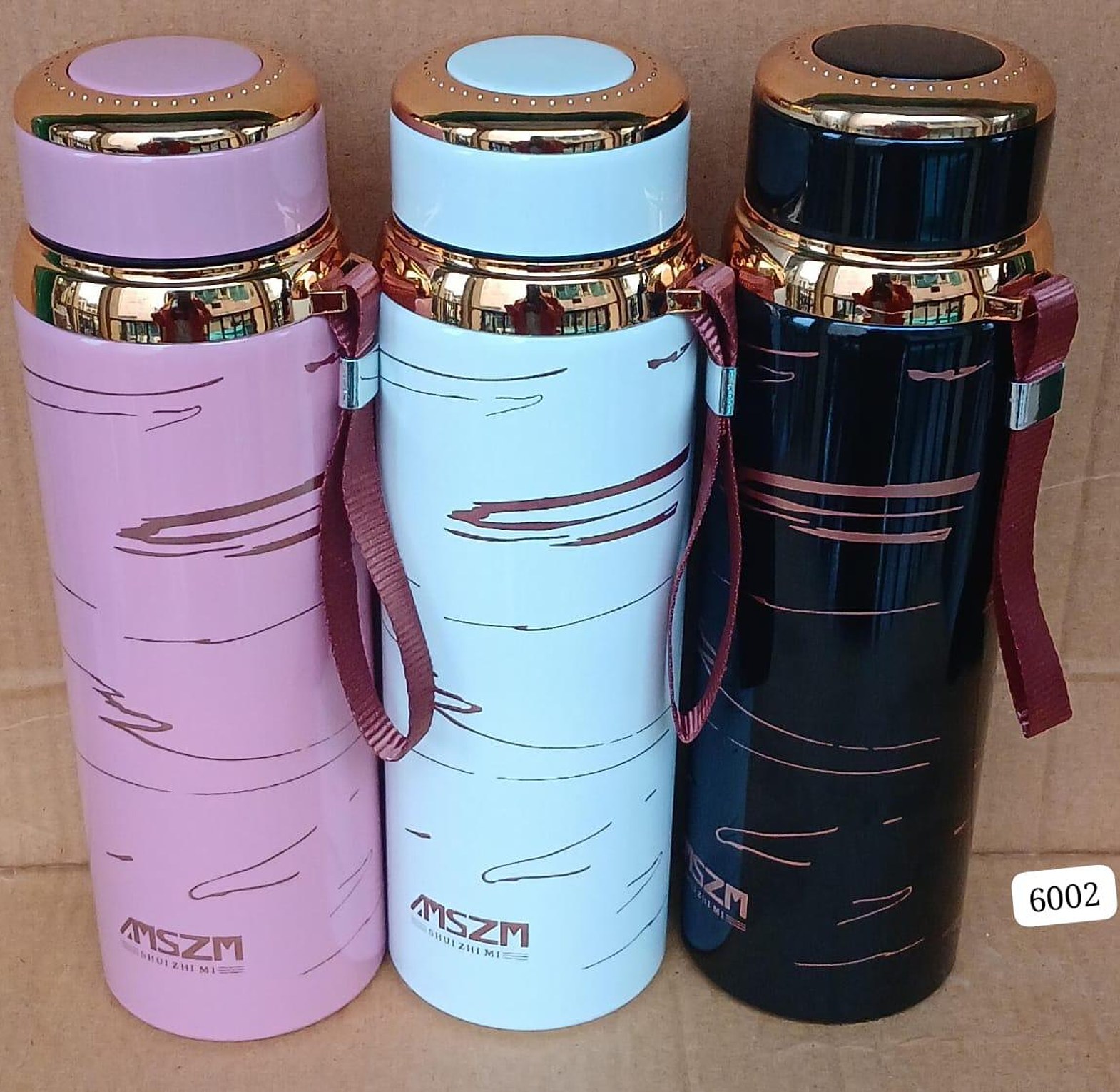 Vacuum Flask.  Marble Design Vacuum Insulated Thermocups /Flasks. 1000ml image