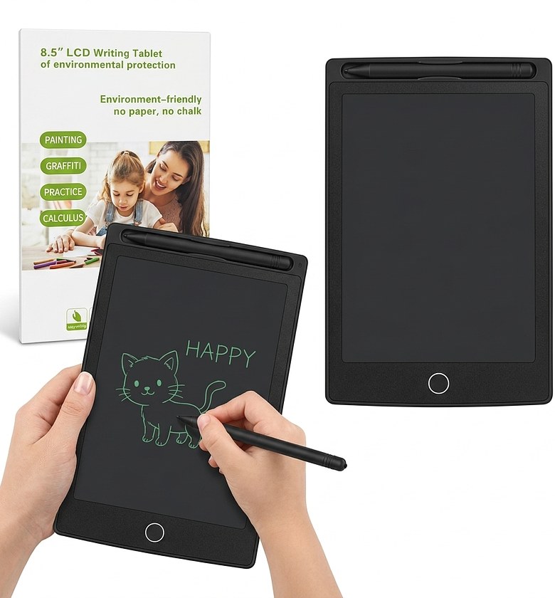 8.5" LCD Writing Tablet Digital Drawing Pad & Electronic Graphics Notepad for Kids & Office - Eco-friendly Paperless Doodle Board  image