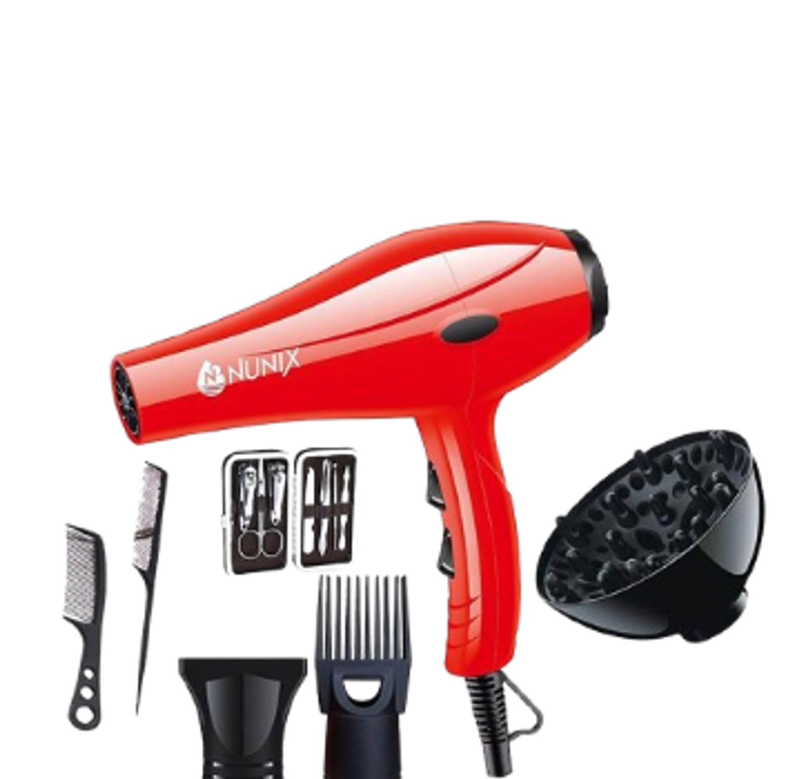 Nunix Hair Blow Dryer With Beauty Accessories HD-01C  image