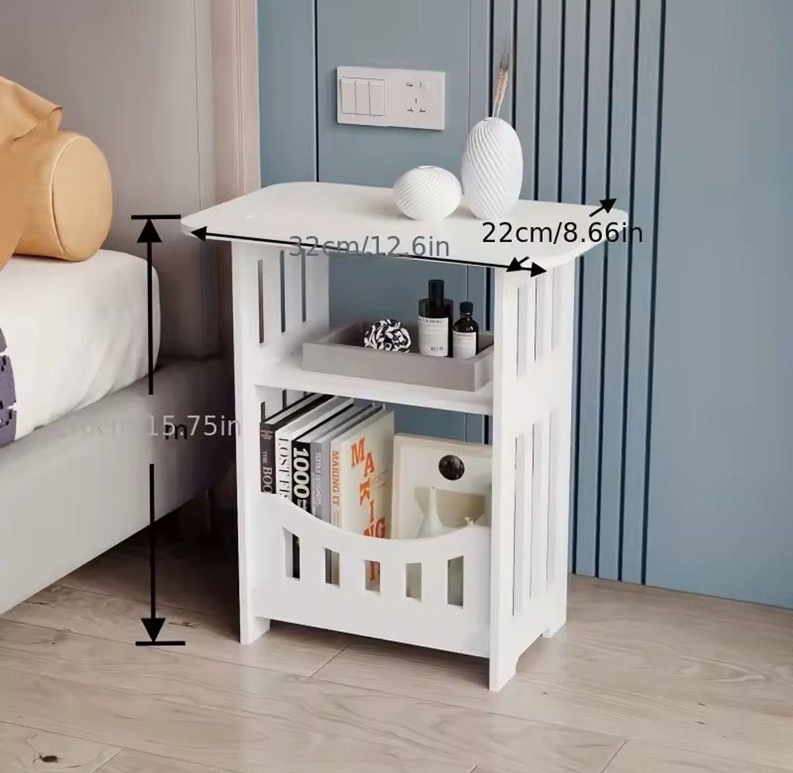 Modern Nordic Style Wooden Storage Table image