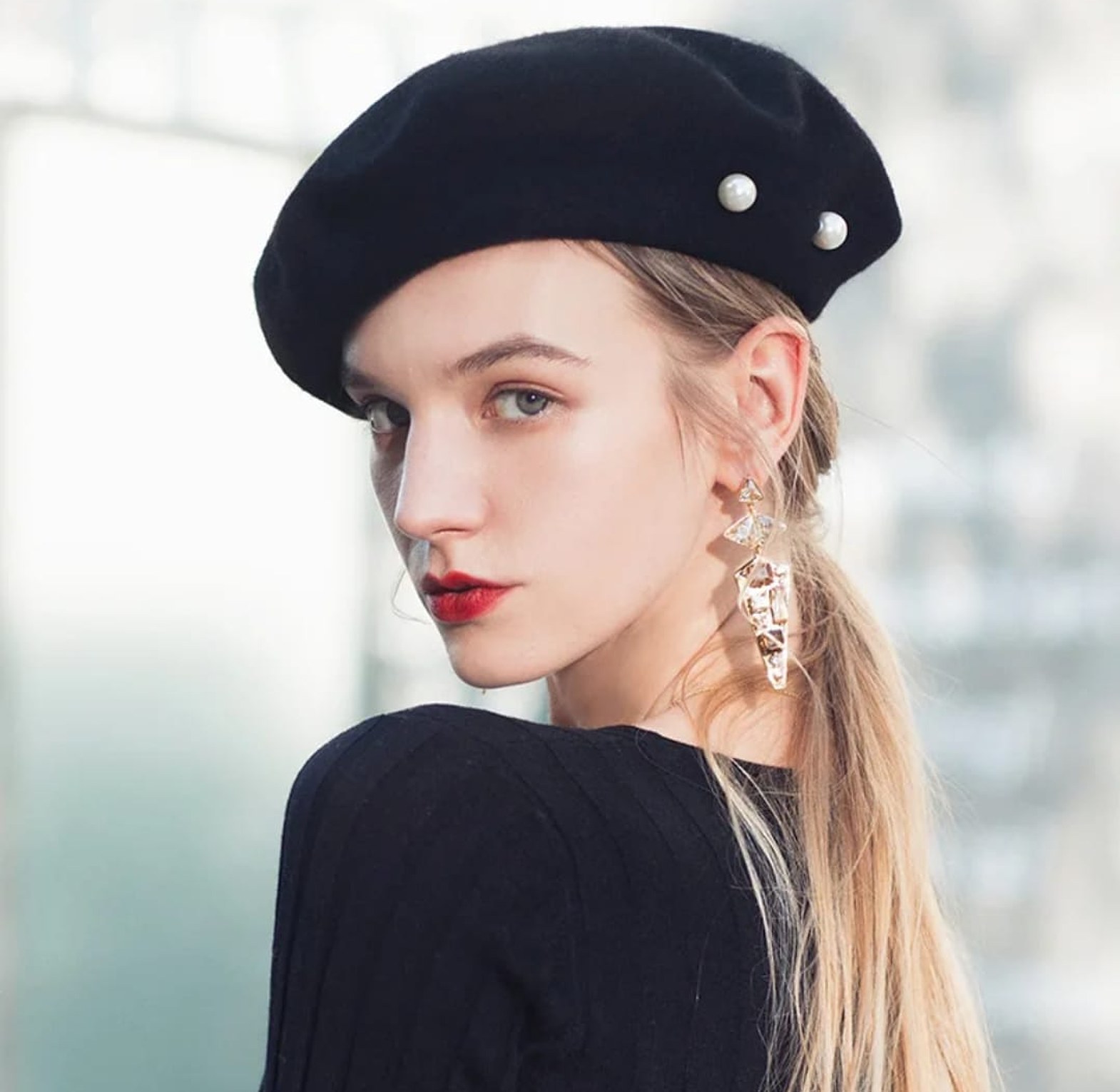 Women’s Pearl Beanie Hat image