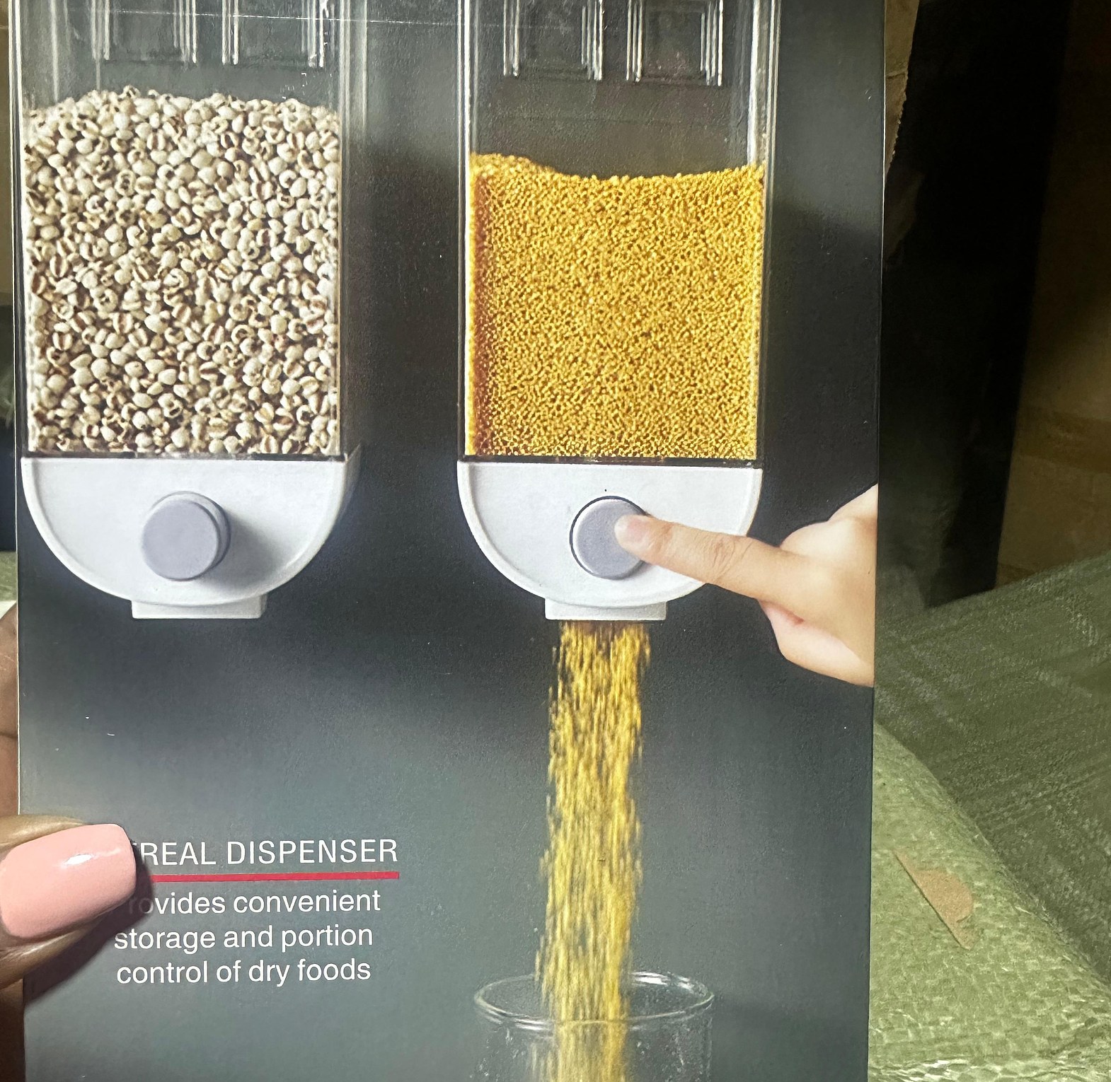 Wall Mounted Rice / Cereal Dispenser image