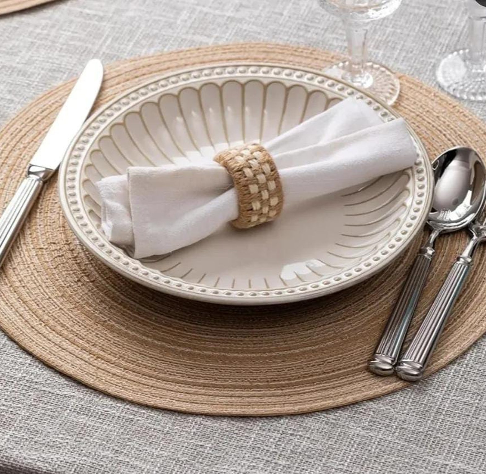 6pcs woven table mats image