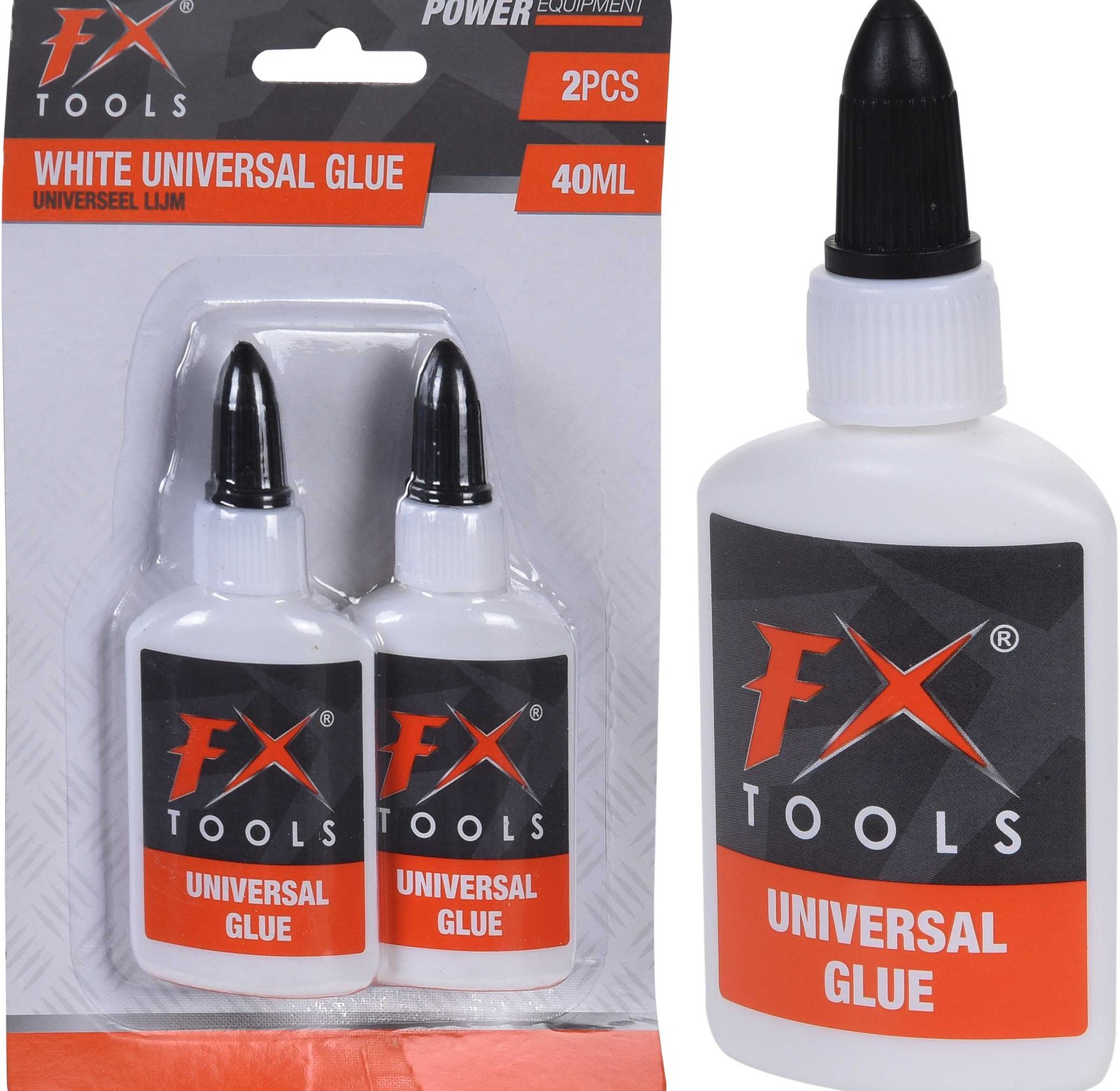 GLUE WHITE IN 2X 40ML #RE image