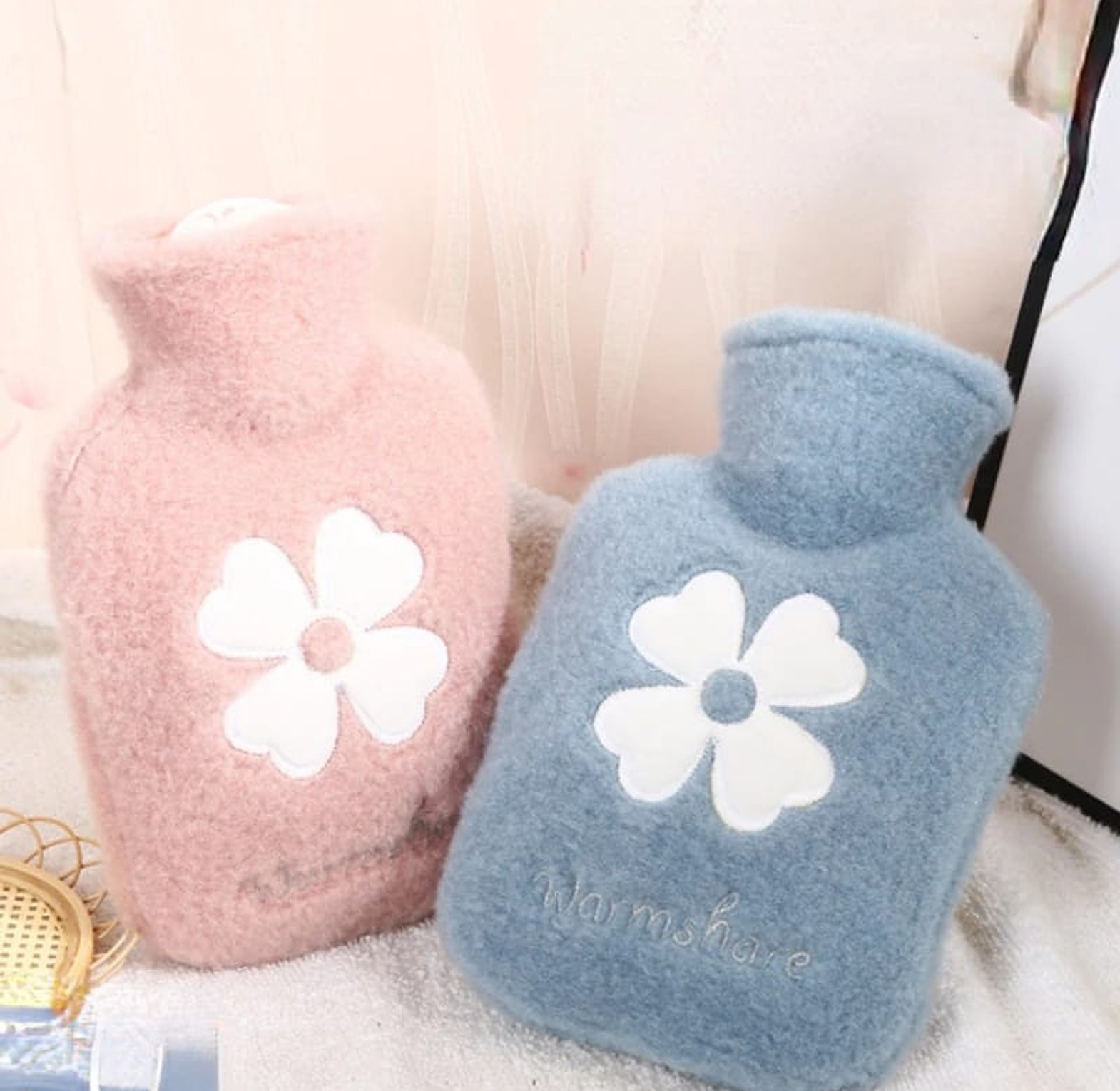 1000ML Cute Water Bottle Warm  image