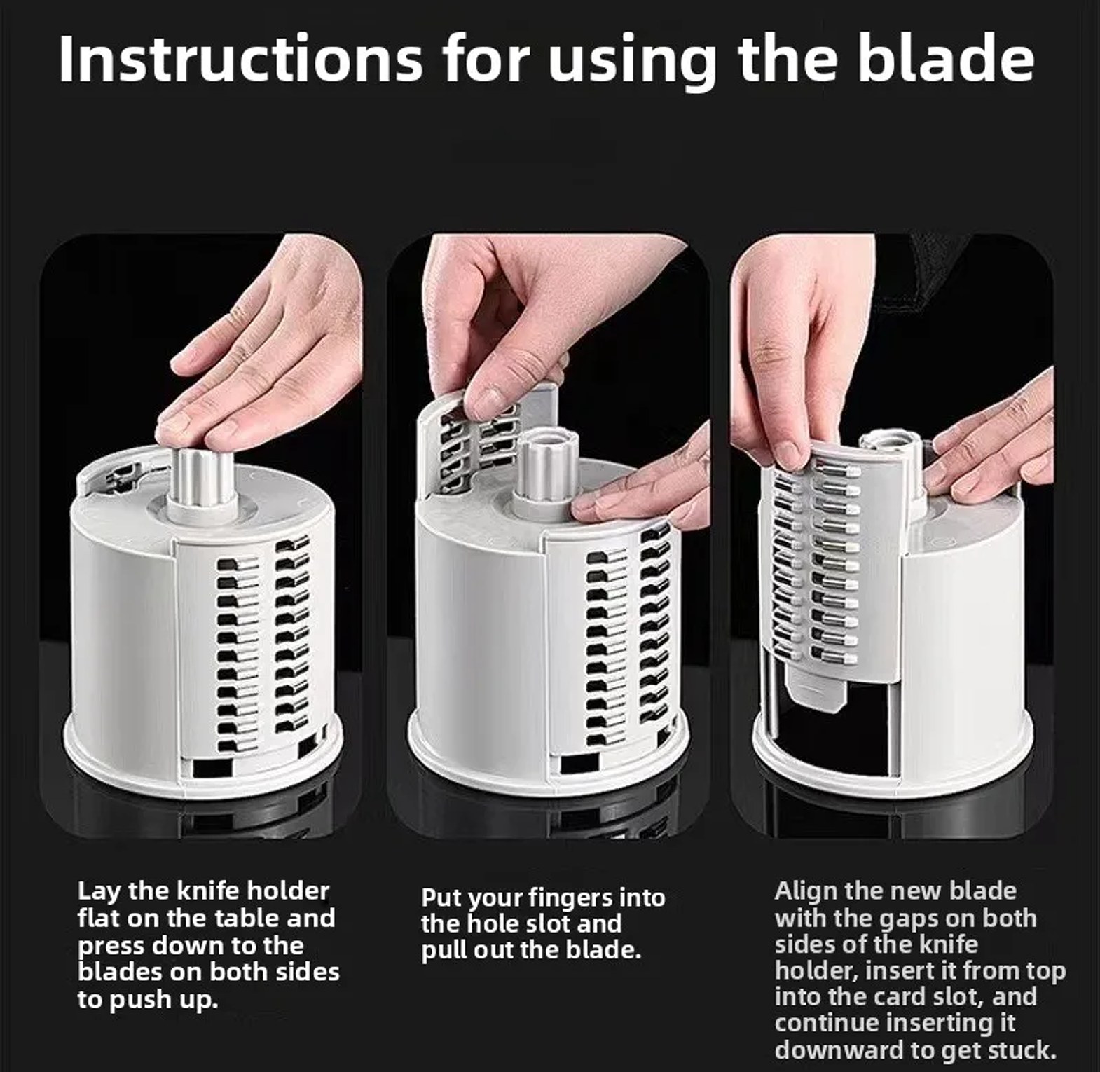 3-in-1 Manual Vegetable Cutter and Rotary Drum Slicer Chopper Grater for Kitchen Meal Prep image