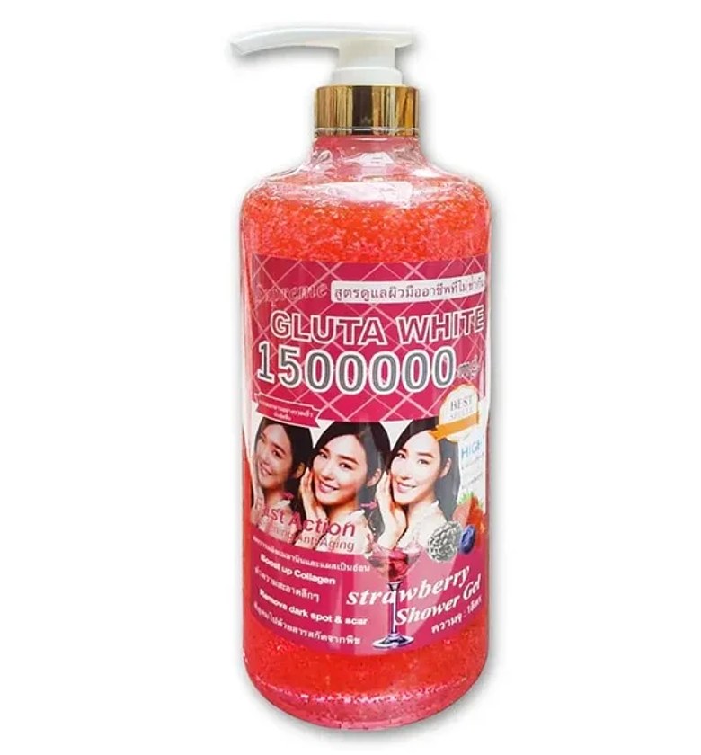 Supreme Gluta White 1500000 mg Strawberry Shower Gel image