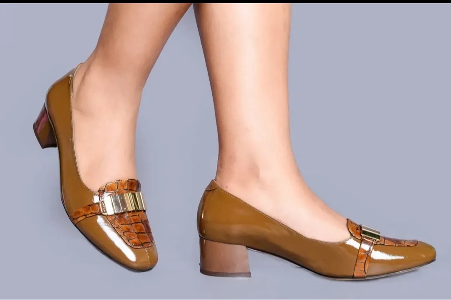 Premium Turkish Pure Leather Nude Shoes image
