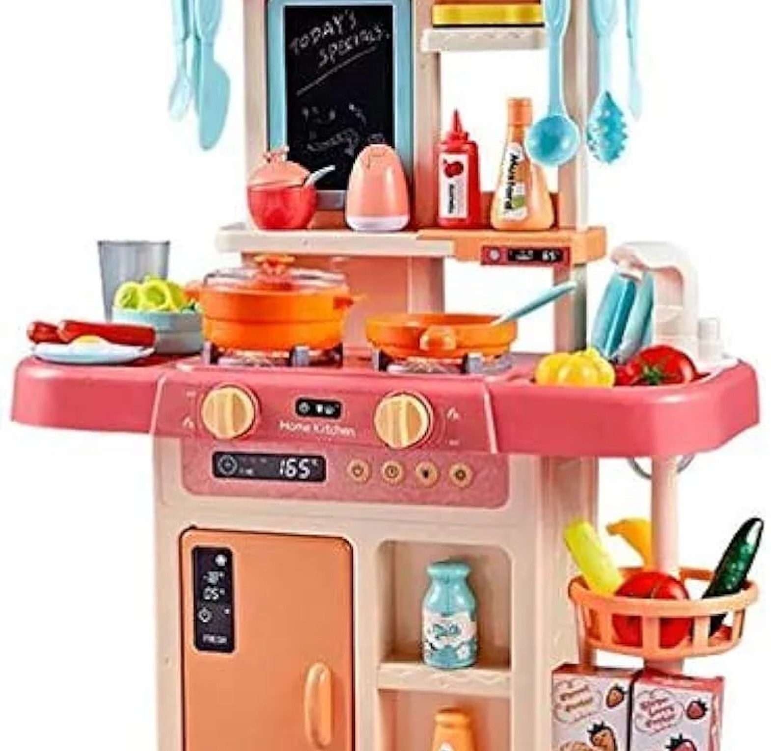 KIDS KITCHEN SET 63 cm tall kitchen set with 42 pieces IDEAL GIFTS FOR KIDS image