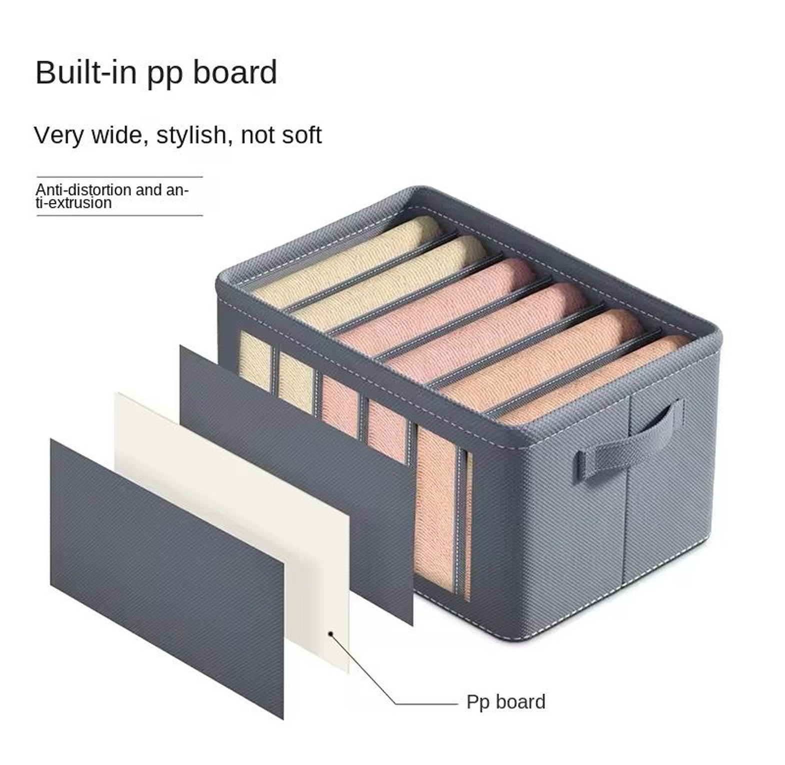7 Grid Thicken Clothes Organizer image