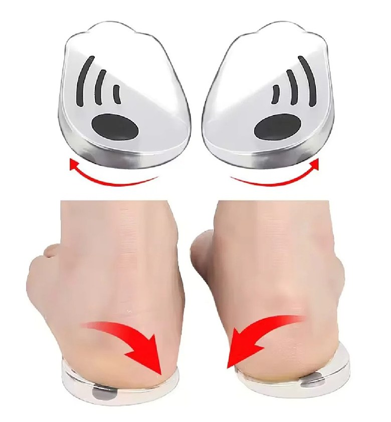 Orthopedic Silicone Heel Wedge Insoles for O-Leg and X-Leg Correction, Medically Designed Leg Alignment Pads for Men & Women  image